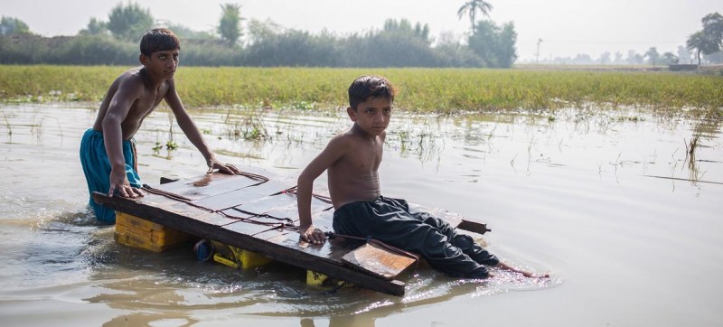 Over 27 million children at risk from devastating record-setting floods