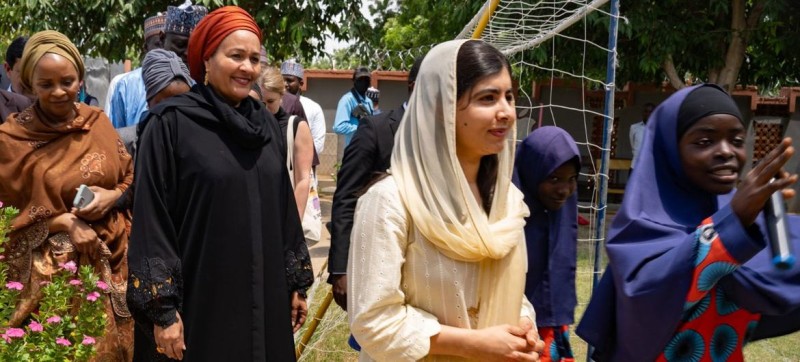 In Nigeria, UN deputy chief and Malala champion girls’ right to education