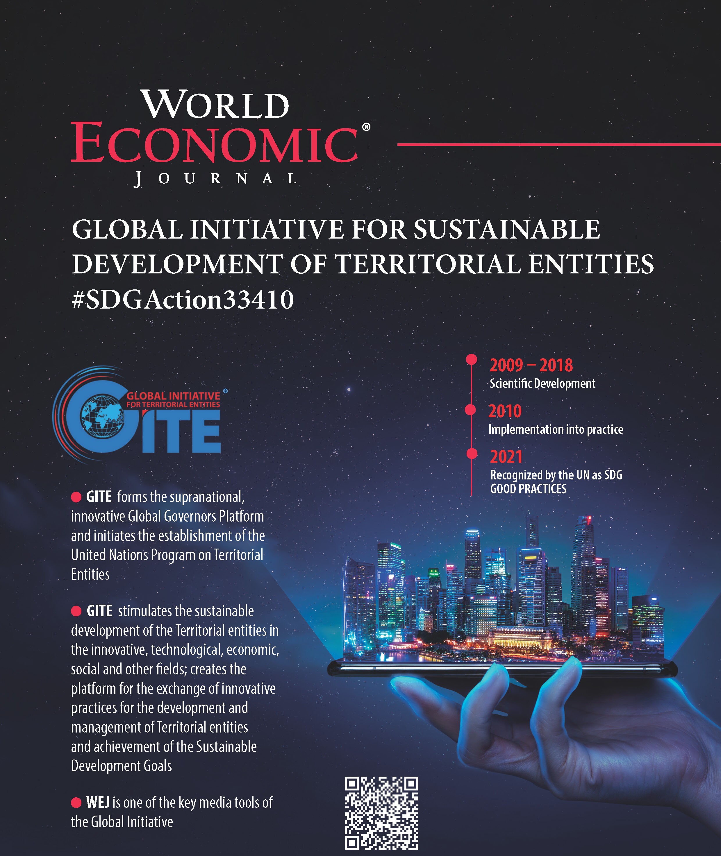 GLOBAL INITIATIVE FOR SUSTAINABLE DEVELOPMENT OF TERRITORIAL ENTITIES #SDGAction33410