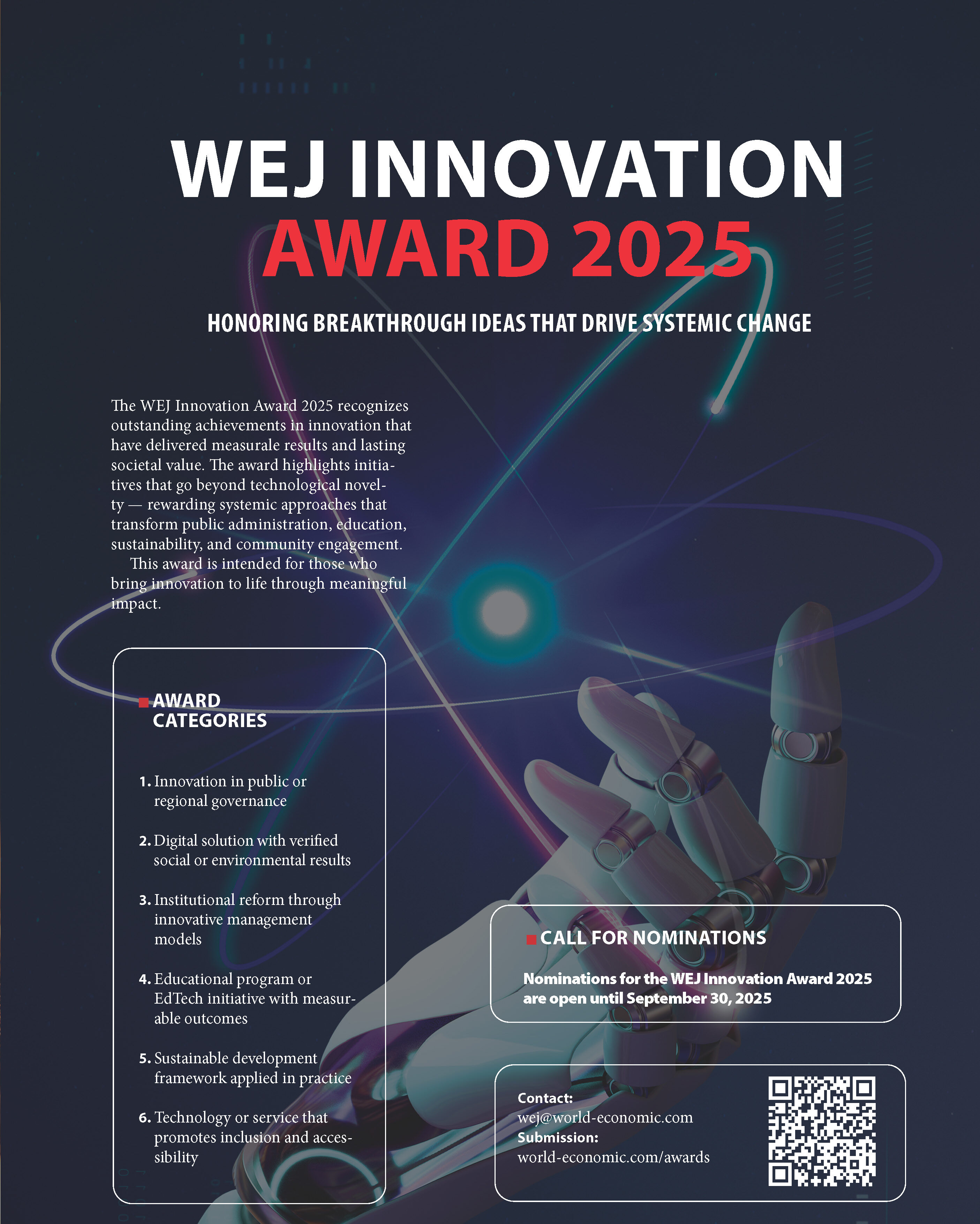WEJ INNOVATION AWARD 2025